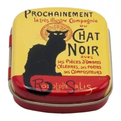 Fémdoboz 6,3x1,8x5,2cm, Chat Noir – Fridolin