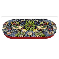   Szemüvegtok fémdoboz, 16x2,8x6,6cm, William Morris: Strawberry Thief – Fridolin