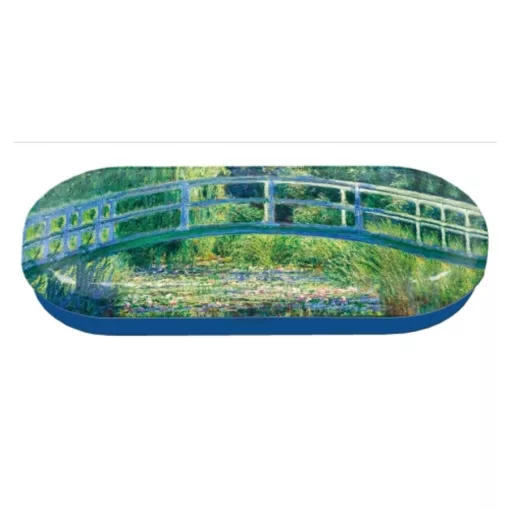 Szemüvegtok fémdoboz, 16x2,8x6,6cm, Monet: Híd a tavirózsák felett – Fridolin