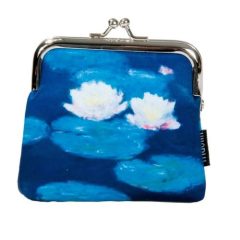   Csatos pénztárca 10,5x10x3cm, polyester, Monet: Water Lilies