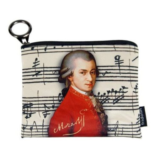 Mini pénztárca, polyester, 12x1,5x10cm, Mozart