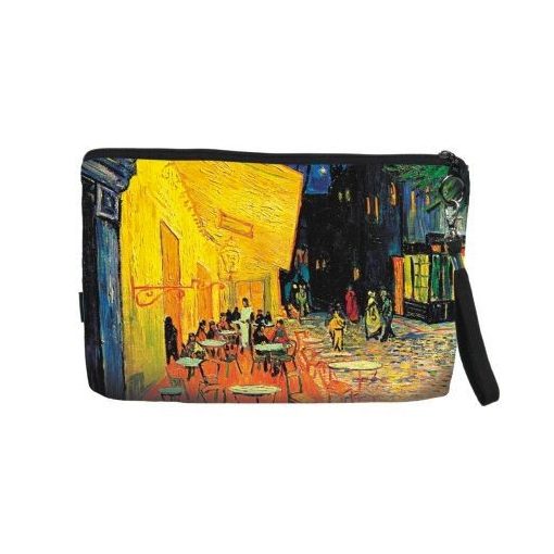 Kozmetikai táska 25x3x17cm, Van Gogh: Kávéház éjjel