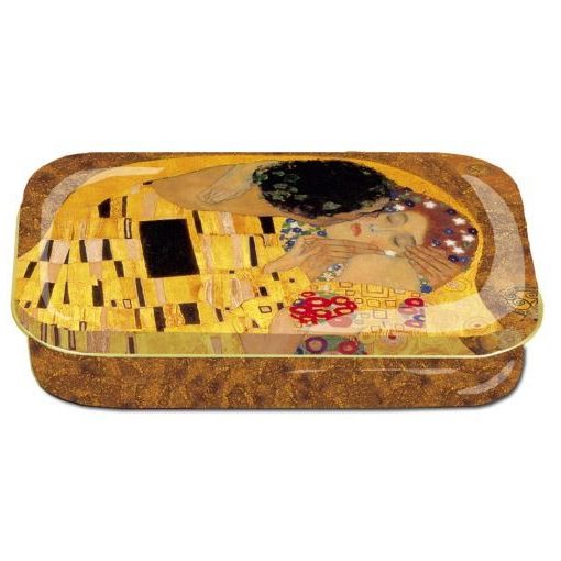 Fémdoboz 10x2x6,2cm, Klimt: The Kiss
