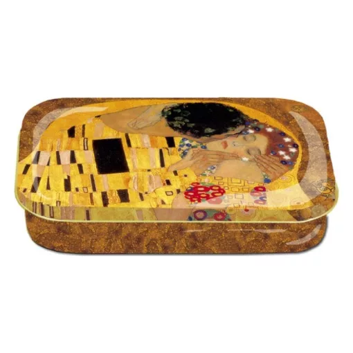 Fémdoboz 10x2x6,2cm, Klimt: The Kiss