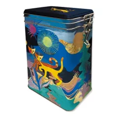   Csatos fémdoboz, dombornyomott, 11x18x7,4cm, Rosina Wachtmeister:Wonderland – Fridolin