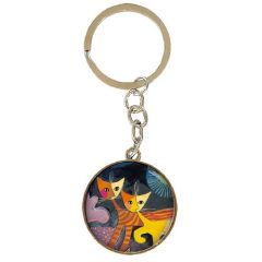   Kulcstartó fémkarika egyoldakas, Rosina Wachtmeister: Wonderland