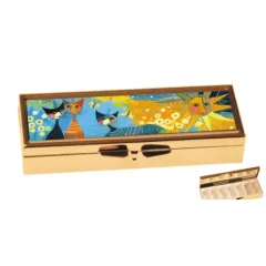   Gyógyszeres fémdoboz 7 fakkos 10x1,8x3cm Wachtmeister:Dolce vita – Fridolin