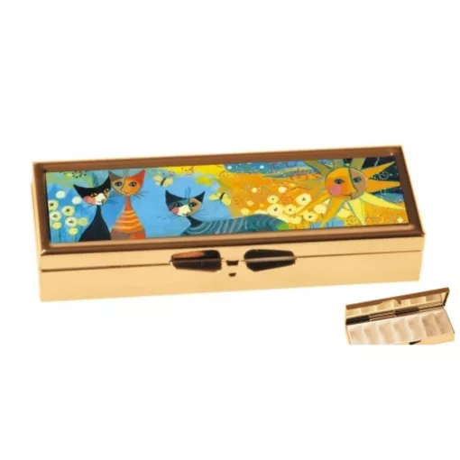 Gyógyszeres fémdoboz 7 fakkos 10x1,8x3cm Wachtmeister:Dolce vita – Fridolin