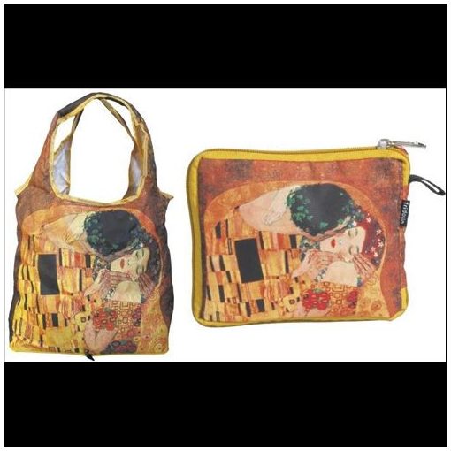 Táska a táskában, polyester, Klimt: The Kiss, 42x48cm, összehajtva 16x13cm