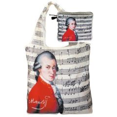   Táska a táskában, polyester, Mozart, 42x48cm, összehajtva: 16x13cm