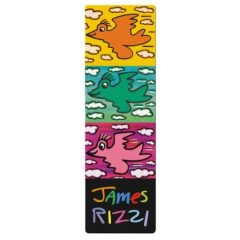 Könyvjelző 5x16cm, James Rizzi: Birds