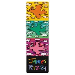 Könyvjelző 5x16cm, James Rizzi: Birds