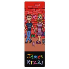 Könyvjelző 5x16cm, James Rizzi: Me for You, You for Me