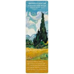   Fridolin Könyvjelző 5x16cm Van Gogh: Wheat Field with Cypresses