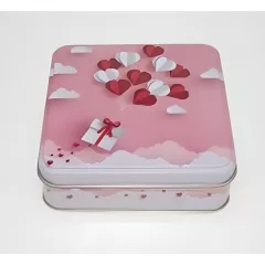 /350 Konyhai fémdoboz 107x107x32mm, Amour – Gawol