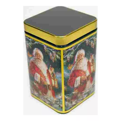 Konyhai fémdoboz 72x72x100mm, Santa