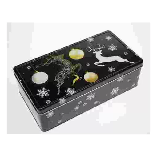 Konyhai fémdoboz 260x140x80mm, Deer Black Gold