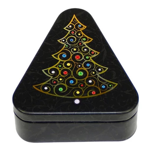 Gawol Konyhai fémdoboz háromszögű, 69x64x19mm, Festive Season