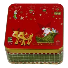 Konyhai fémdoboz 86x86x31mm, Christmas Magic – Gawol