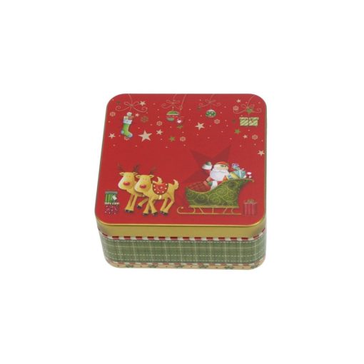Konyhai fémdoboz 86x86x31mm, Christmas Magic – Gawol
