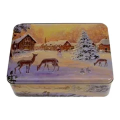   Konyhai fémdoboz dombornyomott 223x167x70mm, Winter Nostalgia – Gawol