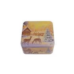 Konyhai fémdoboz 150x150x75mm, Winter Nostalgia – Gawol