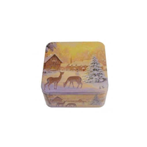 Konyhai fémdoboz 150x150x75mm, Winter Nostalgia – Gawol