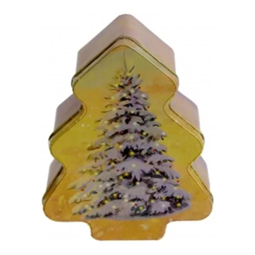 Konyhai fenyő fémdoboz 142x112x50mm, Winter Nostalgia – Gawol