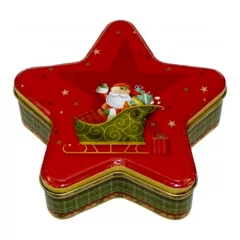   Konyhai csillag fémdoboz 153x146x45mm, Christmas Magic – Gawol