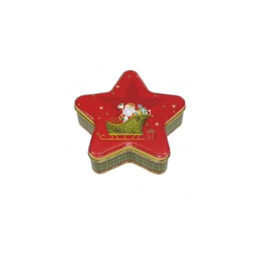 Konyhai csillag fémdoboz 153x146x45mm, Christmas Magic – Gawol