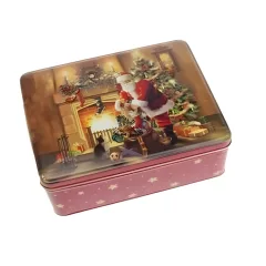 /099 Konyhai fémdoboz 195x153x70mm, Cozy Xmas – Gawol