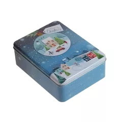   /064 Konyhai fémdoboz 223x167x70mm, Winterlandschaft – Gawol