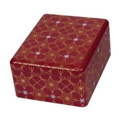 Konyhai fémdoboz 193x152x70mm, Yule red