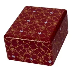 Konyhai fémdoboz 193x152x70mm, Yule red