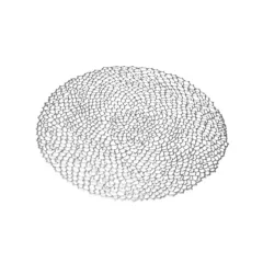   Tányéralátét kerek műanyag rácsos, ezüst, 38x38cm – Gehlmann