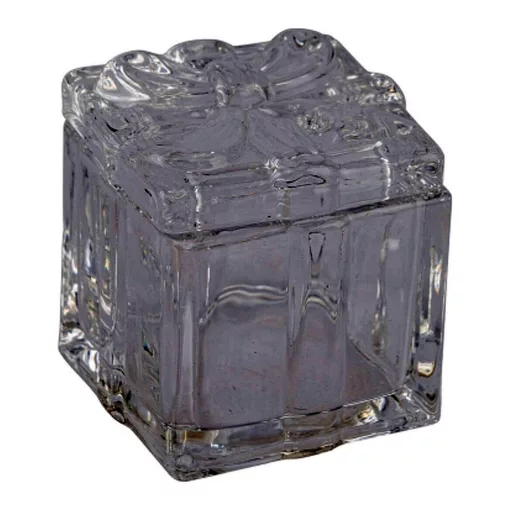 Négyzetes csomag üvegdobozka,6x6x7cm – Gehlmann