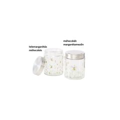   Üveg konyhai tároló fémtetővel, 12,3x9,6cm,625ml, Honey – Boltze