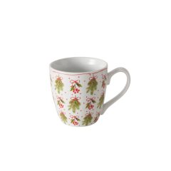 Porcelánbögre 480ml, fenyőágas, Noelle – Boltze