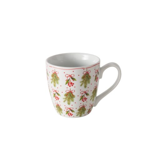 Porcelánbögre 480ml, fenyőágas, Noelle – Boltze