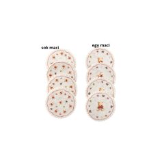   Piros pulcsis macis poháralátét,10cm,4db-os, polyester, Bailey – Boltze