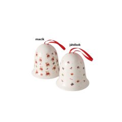   Kerámiaharang 10,5x10,5cm, piros pulcsis macival, Bailey – Boltze