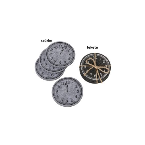 Órás poháralátét,10cm,4db-os, polyester, Momento – Boltze