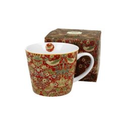   Duo Gift Porcelánbögre 600ml, dobozban, William Morris:Strawberry Thief Red