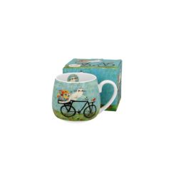 Porcelánbögre 430ml, dobozban, Bicycle – Duo Gift