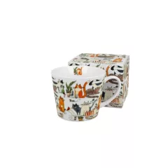 Porcelánbögre 610ml, dobozban, Lazy Cats – Duo Gift