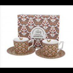  Duo Gift Porceláncsésze+alj, 120ml, 2 személyes, dobozban, Papilio