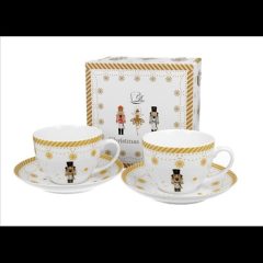   Duo Gift Porceláncsésze+alj, 270ml, 2 személyes, dobozban, Christmas Ballerina
