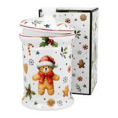   Duo Gift Porcelán keksztároló 11x19cm, 800ml, dobozban, Christmas Cuties