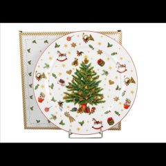 Duo Gift Porcelántányér 27cm, dobozban, Christmas Tree