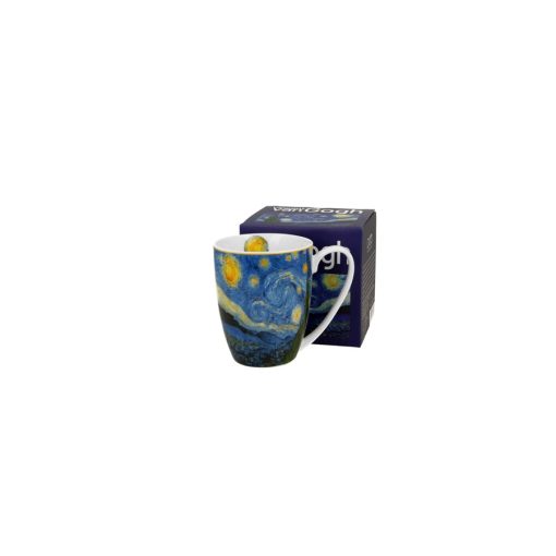 Porcelánbögre 360ml, dobozban, Van Gogh: Csillagos Éj – Duo Gift